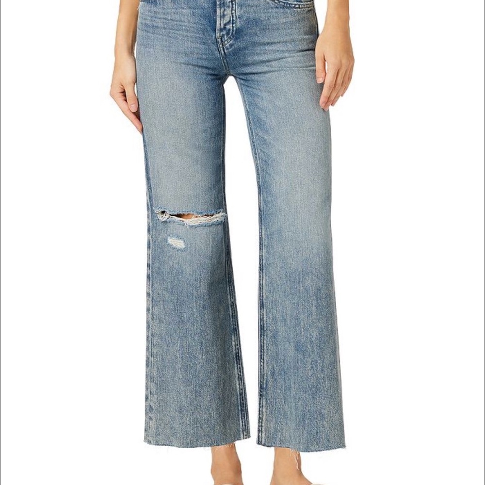 Hudson High Rise Wide Leg Ankle Jean in Young at Heart
